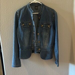 French Cuff Blue Jean Jacket Tailored Fit